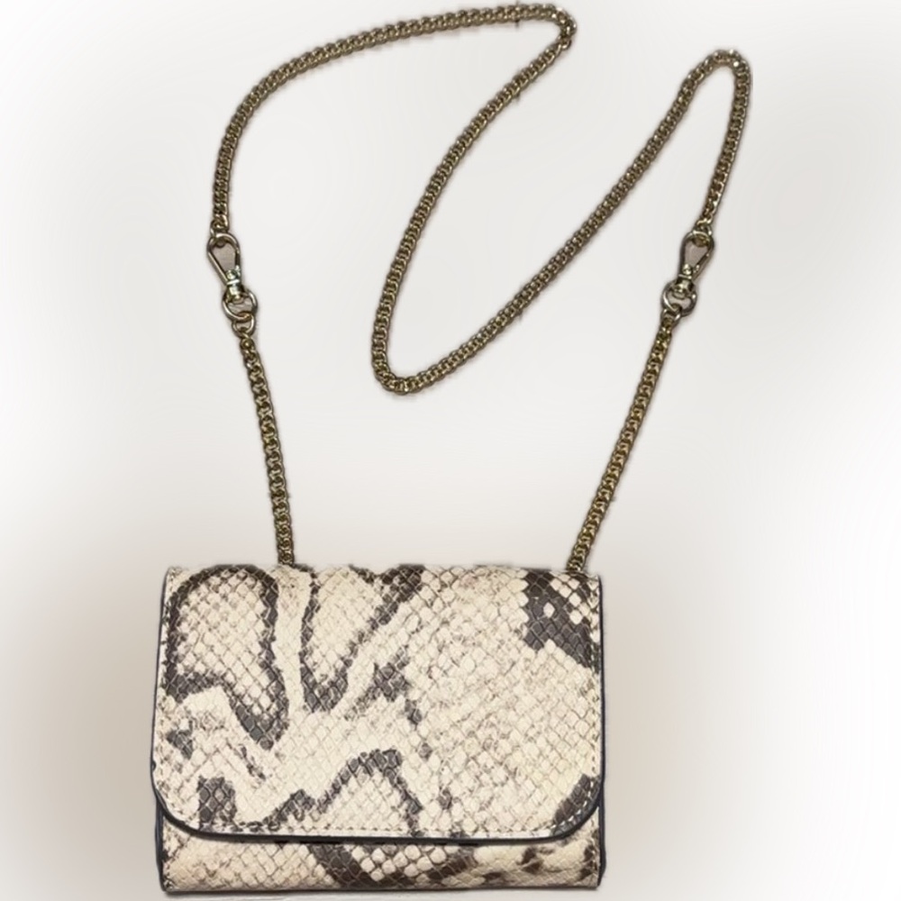 Chic Python Snakeskin Print Wallet On Chain